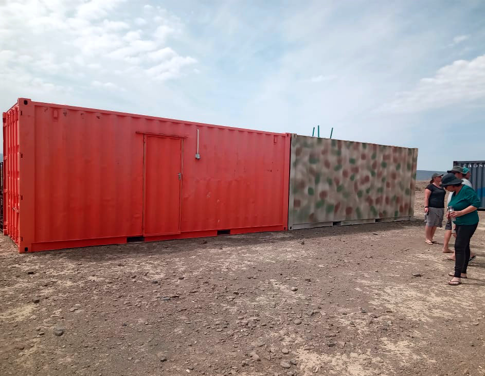 Containers on AfrikaBurn site